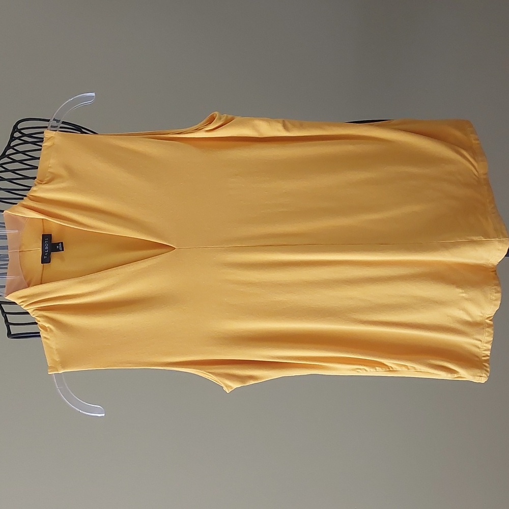 "Talbots," Size M, yellow top, Made in Philippines